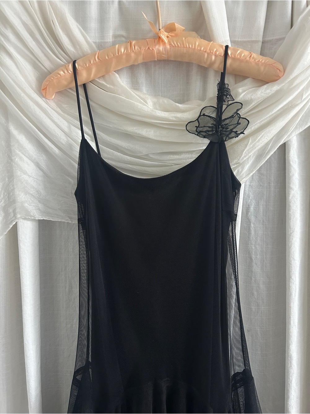 Vintage 90’s Tulle Asymmetrical Hem Dress - Picture 2 of 4